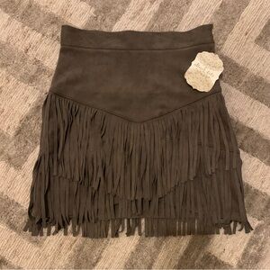 Altar’d State | Fringe Mini Skirt | XS | ✨NWT✨